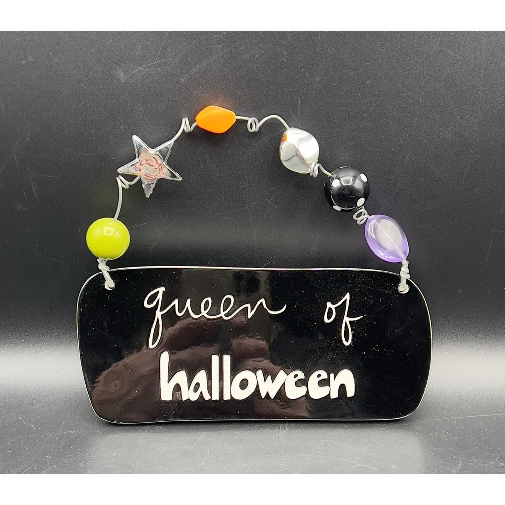 Sandra Magsamen Beaded Studio Art Wall Decor "Queen of Halloween" Spirit Wicked